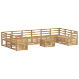 Set di divani da esterno 11 pcs Bianco 59 x 59 x 37 cm