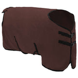 Coperta per Cavalli Marrone Scuro Completo 95 cm Poliestere