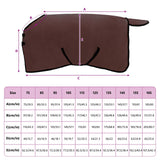 Coperta per Cavalli Marrone Scuro Completo 95 cm Poliestere