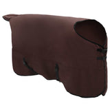 Coperta per Cavalli Marrone Scuro Completo 145 cm Poliestere