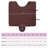 Coperta per Cavalli Marrone Scuro Completo 145 cm Poliestere