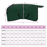 Coperta per Cavalli Verde scuro completo 75 cm Poliestere