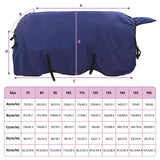 Coperta per Cavalli Blu navy 145 cm Poliestere