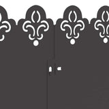 Bordure per prato 10 pcs Nero 103 x 0,05 x 22 cm Acciaio