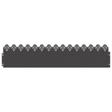 Bordure per prato 30 pcs Nero 103 x 0,05 x 22 cm Acciaio