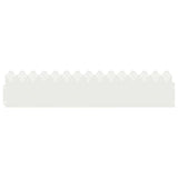 Bordure per prato 10 pcs Bianco 103 x 0,05 x 22 cm Acciaio