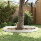 Bordure per prato 20 pcs Bianco 103 x 0,05 x 22 cm Acciaio