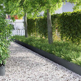 Bordure per prato 20 pcs Antracite 103 x 0,05 x 22 cm Acciaio