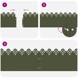 Bordure per prato 20 pcs Verde oliva 103 x 0,05 x 22 cm Acciaio