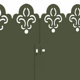 Bordure per prato 30 pcs Verde oliva 103 x 0,05 x 22 cm Acciaio