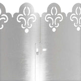 Bordure per prato 30 pcs Argento 103 x 0,05 x 22 cm