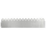 Bordure per prato 30 pcs Argento 103 x 0,05 x 22 cm