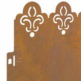 Bordure per prato 30 pcs Ruggine 103 x 0,05 x 22 cm