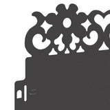 Bordure per prato 30 pcs Nero 103 x 0,05 x 22 cm Acciaio