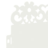 Bordure per prato 10 pcs Bianco 103 x 0,05 x 22 cm Acciaio