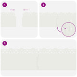 Bordure per prato 10 pcs Bianco 103 x 0,05 x 22 cm Acciaio