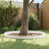 Bordure per prato 30 pcs Bianco 103 x 0,05 x 22 cm Acciaio