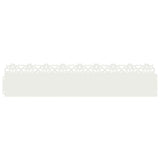 Bordure per prato 30 pcs Bianco 103 x 0,05 x 22 cm Acciaio