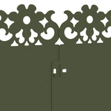 Bordure per prato 30 pcs Verde oliva 103 x 0,05 x 22 cm Acciaio