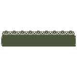 Bordure per prato 30 pcs Verde oliva 103 x 0,05 x 22 cm Acciaio