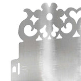 Bordure per prato 30 pcs Argento 103 x 0,05 x 22 cm