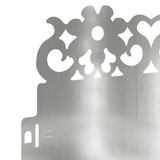 Bordure per prato 10 pcs Argento 103 x 0,05 x 22 cm