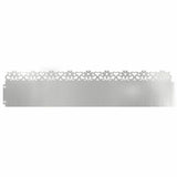 Bordure per prato 10 pcs Argento 103 x 0,05 x 22 cm