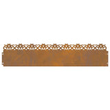 Bordure per prato 20 pcs Ruggine 103 x 0,05 x 22 cm