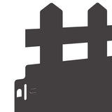 Bordure per prato 10 pcs Nero 103 x 0,05 x 22 cm Acciaio