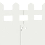 Bordure per prato 10 pcs Bianco 103 x 0,05 x 22 cm Acciaio