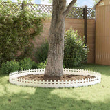 Bordure per prato 20 pcs Bianco 103 x 0,05 x 22 cm Acciaio