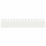 Bordure per prato 20 pcs Bianco 103 x 0,05 x 22 cm Acciaio