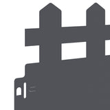 Bordure per prato 10 pcs Antracite 103 x 0,05 x 22 cm Acciaio