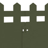 Bordure per prato 30 pcs Verde oliva 103 x 0,05 x 22 cm Acciaio