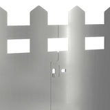 Bordure per prato 10 pcs Argento 103 x 0,05 x 22 cm