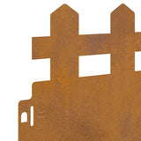 Bordure per prato 10 pcs Ruggine 103 x 0,05 x 22 cm