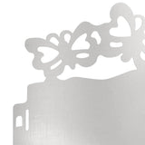 Bordure per prato 30 pcs Argento 103 x 0,05 x 22 cm