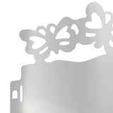 Bordure per prato 30 pcs Argento 103 x 0,05 x 22 cm