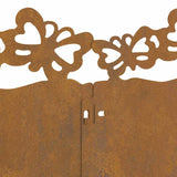 Bordure per prato 10 pcs Ruggine 103 x 0,05 x 22 cm