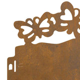 Bordure per prato 20 pcs Ruggine 103 x 0,05 x 22 cm