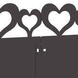 Bordure per prato 10 pcs Nero 103 x 0,05 x 22 cm Acciaio