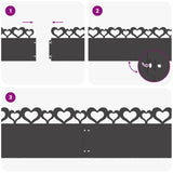 Bordure per prato 30 pcs Nero 103 x 0,05 x 22 cm Acciaio