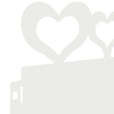 Bordure per prato 10 pcs Bianco 103 x 0,05 x 22 cm Acciaio