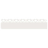 Bordure per prato 30 pcs Bianco 103 x 0,05 x 22 cm Acciaio