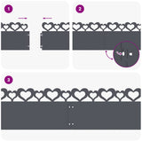 Bordure per prato 10 pcs Antracite 103 x 0,05 x 22 cm Acciaio