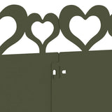 Bordure per prato 10 pcs Verde oliva 103 x 0,05 x 22 cm Acciaio