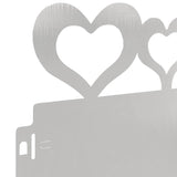 Bordure per prato 10 pcs Argento 103 x 0,05 x 22 cm