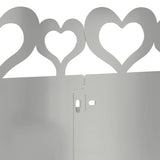 Bordure per prato 10 pcs Argento 103 x 0,05 x 22 cm