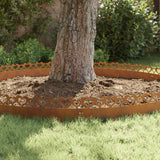 Bordure per prato 10 pcs Ruggine 103 x 0,05 x 22 cm