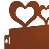 Bordure per prato 20 pcs Ruggine 103 x 0,05 x 22 cm